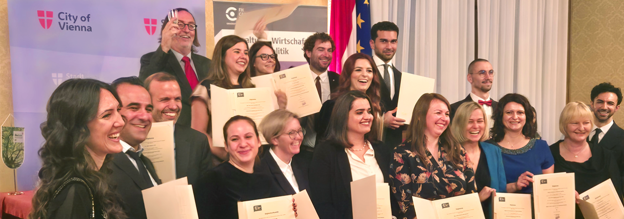 Graduation ceremony at Vienna City Hall